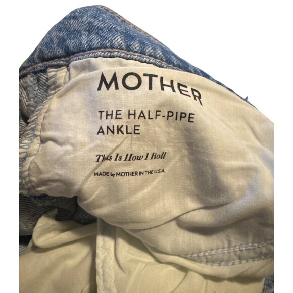Mother The Half-Pipe Ankle Jeans Size 31 Women's This Is How I Roll - Picture 4 of 10